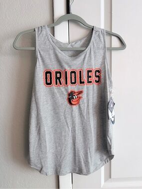 Women's Gray Orioles Tank Top and Bottoms- Official Team Logo